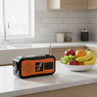 Radio de Emergencia para el Hogar, NOAA/WB/AM/FM, Manivela, Banco de Energía Solar