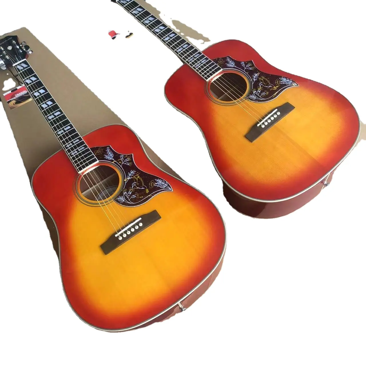 جيتار صوتي مقاس 41 بوصة جيتار صوتي من شركة سبروز شابيلي، وجه مفرد، جيتار صوتي من Hummingbird