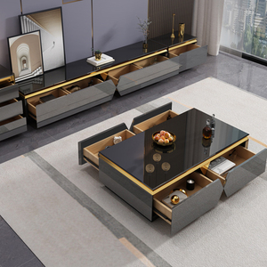 Offre Spéciale style Urbain intérieur Décoration en métal Thé <span class=keywords><strong>Table</strong></span> Center de <span class=keywords><strong>Table</strong></span> En Verre De Meubles De Salon - Product Image 1