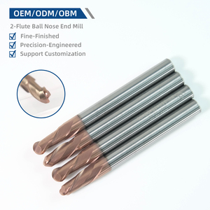 Nhà Sản Xuất Của OEM/ODM Tùy Chỉnh 2-Sáo Bóng Mũi End Mill Độ Chính Xác Cao Tốc Độ Cao Cắt Carbide CNC Công Cụ Phay - Product Image 1