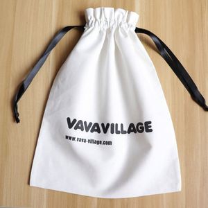 Customized Muslin <b>Fabric</b> Drawstring Dust <b>Bag</b> for Handbag Luxury White Cotton Flap Dust Packaging <b>Bag</b> for Clothes - Product Image 2