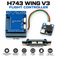 Carte de Contrôle de Vol H743 Wing V3 pour Drone FPV à Aile Fixe, 3S à 8S, Double IMU, Double Caméra, OSD, CAN, USB Type C, ArduPilot, INAV