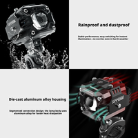 Waterproof Motorcycle LED Spotlights Aluminum Alloy Heat Dissipation Custom Size for Motorbike Electric Scooter 20pcs OEM