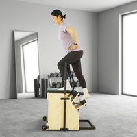 Chaise d'exercice Pilates réglable en bois d'érable MJD W56, appareil de fitness professionnel pour la maison, la salle de sport et l'entraînement en studio