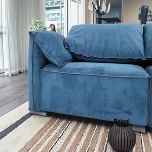 Diseño de Producto Popular, Funda de Sofá de Tela Suave en Forma de I de Color Puro, Juego de Sofás Modulares de Terciopelo para Sala de Estar, Juego de Sofás para Villa - Product Image 5