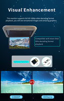 Pantalla de TV para Auto Android Motorizada de 15.6 Pulgadas a Bajo Precio, Pantalla Plegable para Techo de Auto, Reproductor, Publicidad, IPS, BT, TF, USB para RV MVP