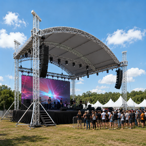 Factory Hot Sale F34 290x290mm Aluminum Display Truss Concert <b>Stage</b> Aluminum <b>Stage</b> <b>Platform</b> System Global Aluminium Truss - Product Image 2
