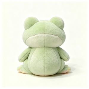 Peluche de Rana Personalizado con Mejillas Rosadas, Peluche de Rana con Patas de Arcoíris Pastel, Peluche de Rana Verde de Ojos Grandes - Product Image 3
