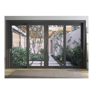 Système de portes coulissantes commerciales <span class=keywords><strong>Schuco</strong></span>, portes et fenêtres coulissantes en <span class=keywords><strong>aluminium</strong></span>, portes françaises coulissantes à 3 panneaux, portes extérieures Lowes - Product Image 6