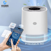 Désodorisant Intelligent pour Animaux Domestiques JC Modern Home, Éliminateur d'Odeurs, Ioniseur, Purificateur d'Air pour Chats et Chiens, Alimenté par Batterie/Charge