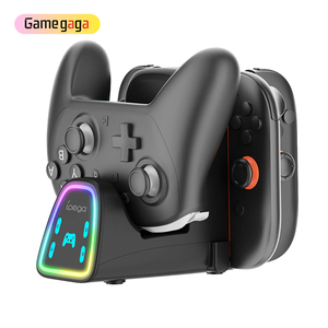 Base de carga de <span class=keywords><strong>9</strong></span> puertos DC 5V 500mA para NS/ con 2 LED para accesorios de juego del controlador Jo-con NS - Product Image 1