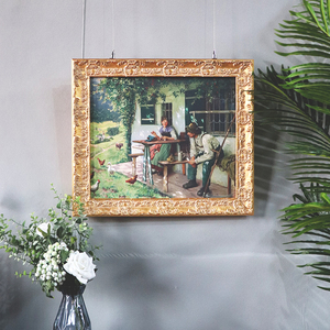 Thân Thiện Với Môi Cổ Điển <span class=keywords><strong>Funky</strong></span> Sang Trọng Kích Thước Lớn Vàng Baroque PS Sơn Dầu Khung Ảnh Bằng Gỗ Hình Ảnh Khung - Product Image 2