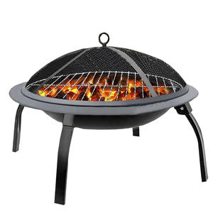 Poêle à bois pliable multifonctionnel avec couvercle gril à charbon de bois Portable pour l'extérieur brasoir Grill foyer - Product Image 1