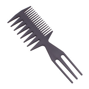 Peluquero profesional C6706 Juego de peine para cortar el cabello Peine para peinar el cabello liso negro con mango de plástico para peluquería en casa - Product Image 3