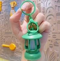 Petite lampe à huile lumineuse d'anime, porte-clés créatif, ornement de bureau, porte-clés pour sac d'école, imperméable et ignifuge, cadeau