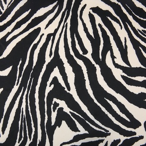 100% Polyester Mô Hình Động Vật In Ruffled Raso Vải Satin Trọng Lượng Nhẹ Dệt Zebra In Kỹ Thuật Số Trên Vải - Product Image 2