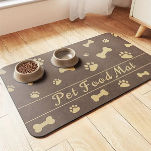 Tappetino per animali domestici personalizzabile Premium in gomma antiscivolo morbida e resistente facile da pulire e <span class=keywords><strong>lavabile</strong></span> per stuoia di alimentazione per animali domestici - Product Image 3