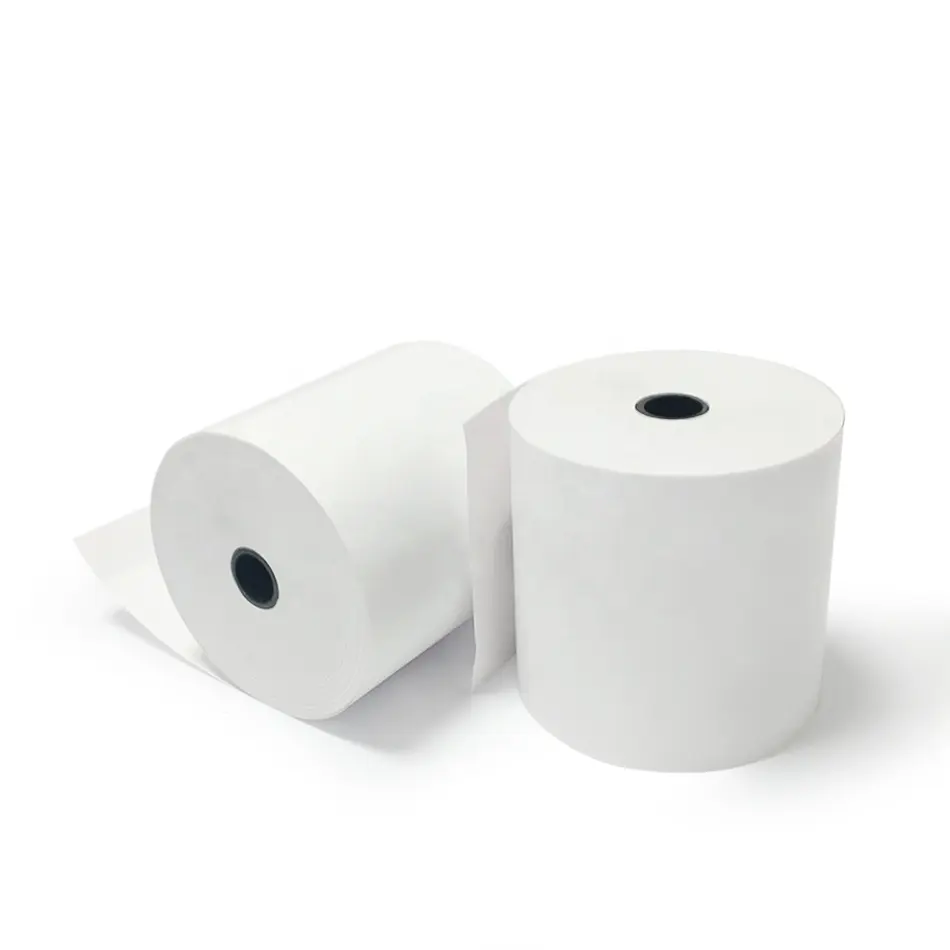 Rollos de papel térmico para recibos, 55g, 80x80