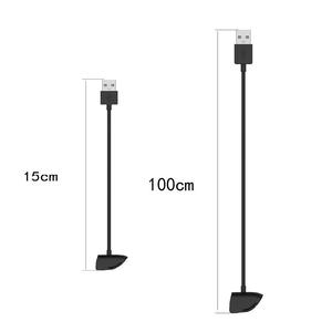 15cm 100cm cordon de charge fil de berceau pour <span class=keywords><strong>Samsung</strong></span> <span class=keywords><strong>Galaxy</strong></span> <span class=keywords><strong>Fit</strong></span> <span class=keywords><strong>e</strong></span> SM-R375 Bracelet intelligent câble de chargeur USB remplaçable - Product Image 2