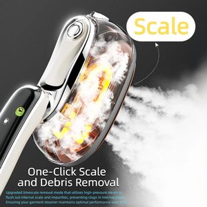 Défroisseur Vapeur Électrique Portable 1300W Intelligent <span class=keywords><strong>avec</strong></span> Réservoir d'Eau de 160ml, Chauffage Rapide, Défroisseur de Voyage pour Vêtements <span class=keywords><strong>avec</strong></span> Écran LCD - Product Image 4