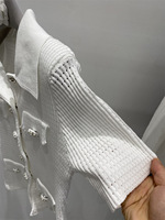 Nouvel ensemble 2 pièces pour femme style preppy été 2026 : pull tricoté à col revers de haute qualité et mini-jupe douce