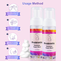 Hygiène féminine, lavage Yoni, lavage moussant probiotique pour l'hygiène féminine, équilibre du pH, nettoyant Yoni pour le soutien de la flore et l'élimination des odeurs