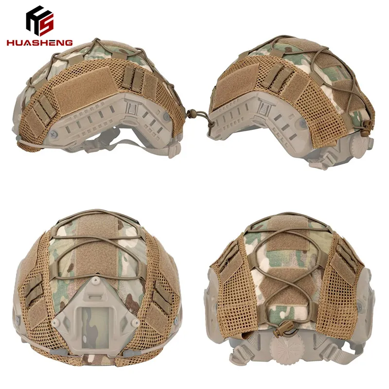 Copertura per casco tattico mimetico all'ingrosso per panno per casco da combattimento sportivo all'aperto senza casco