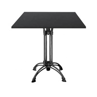 Meubles populaires de café de Lifepursue moulant les bases extérieures de Tableau de 4 jambes en aluminium