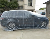 Pe transparente en nylon clair Couverture de Voiture En Plastique jetable