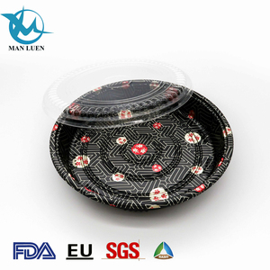 Party Sushi Tray Tray China Factory Large Disposable Round Plastic Party Sushi Tray