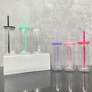 Custom Logo Coffee Acrylic Clear 16Oz Double Wall Tumbler Pre Drilled Hole Can Shaped Plastic 20Oz Snow Globe <b>Cups</b> - Product Image 2
