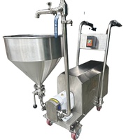 Pompe à lobes rotatifs en acier inoxydable pour le traitement de l'eau potable avec trémie et chariot