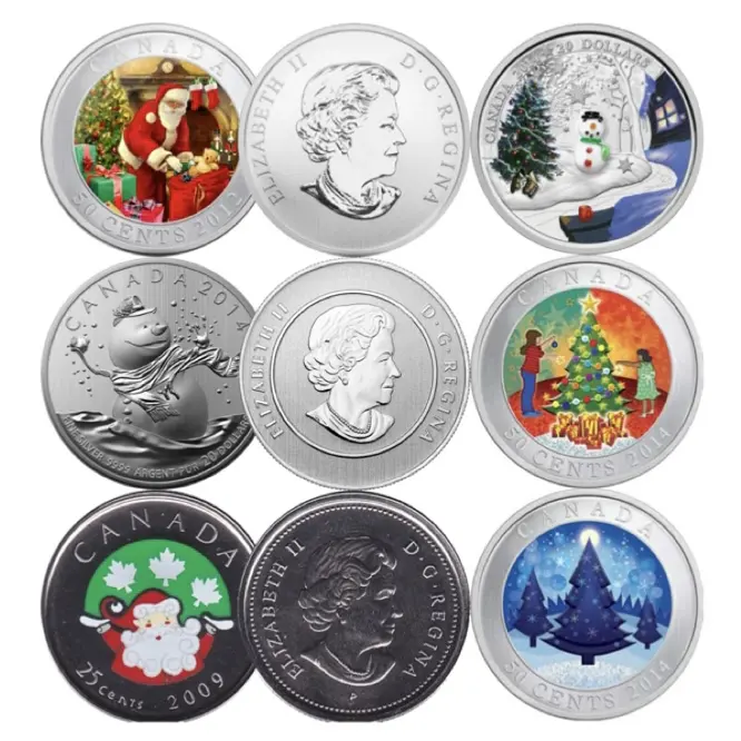 도매 도전 동전 제조 업체 사용자 정의 패션 고품질 크리스마스 선물 기념품 금속 동전