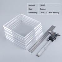 Plaque en acrylique transparente PMMA sur mesure OEM, découpée au laser, pliable à chaud, polie, différentes épaisseurs, fabriquée en Chine