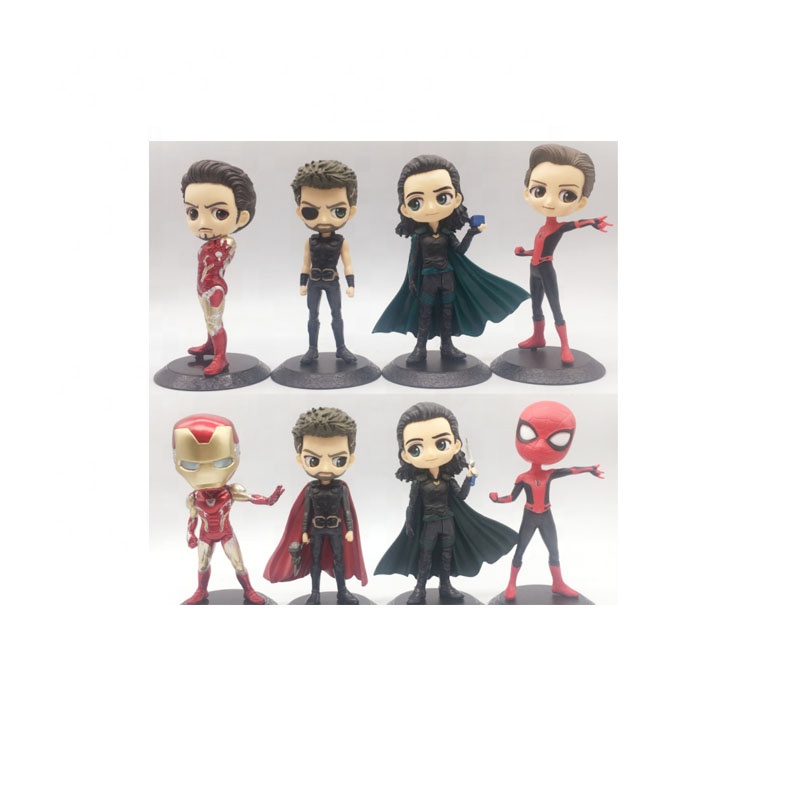 Кукла-Человек-паук Q версия с большими глазами, модель ручной работы, украшение торта, подарок, экшн-фигурка супергероя Локи