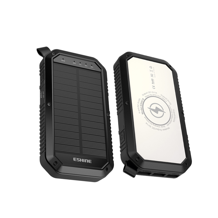 10000mah 20000mah Banque De Puissance Avec la Lumière de Sos Led Étanche À La Poussière Antichoc Banques D'énergie Solaire