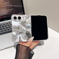 Compatible avec l'étui pour iPhone 18 FOLD, coque IMD, motif miroir glacier, écran pliable, antichoc pour Apple Ultra Cover