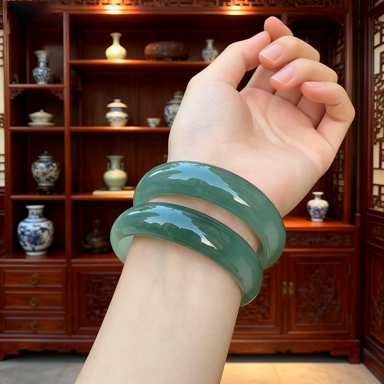 bangles burmese ice float gold plated