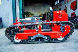 Tagliaerba telecomandato cingolato <span class=keywords><strong>di</strong></span> piccole dimensioni e alta potenza per la rimozione delle erbacce in frutteti, foreste e pendenze agricole - Product Image 2