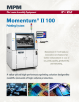 Impresora de Plantillas MPM Momentum II 100, Impresora de Pasta de Soldadura para PCB, Maquinaria de Producción Electrónica para Línea de Producción STM