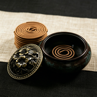 Boîte Cadeau d'Encens en Bâtonnets d'Agarwood et de Bois de Santal, 4 Heures, E Li Zhang Zhong Xiang, Encens Naturel Aromatique pour la Maison et l'Intérieur