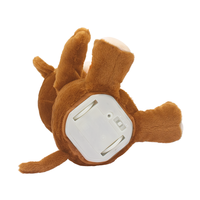 Jouet de singe en peluche électronique interactif mignon avec jouet éducatif de chant et de balançoire pour enfants à grande bouche