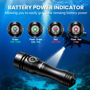Lampe de plongée sous-marine <span class=keywords><strong>Wurkkos</strong></span> DL02 3000 lumens 3 modes IPX8 étanche 100 m avec indicateur de puissance - Product Image 3