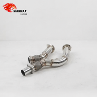 Tuyau d'échappement poli Wanmax Performance 304SS pour BMW F80 M3 F82 M4 F8X S55, tuyau d'échappement de haute qualité
