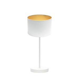 Lampada da Tavolo 1xE14 Bianco e Oro, Dimensioni 46x16x16 cm, Ideale per Decorazione e Atmosfera in Spazi Moderni. - Product Image 1