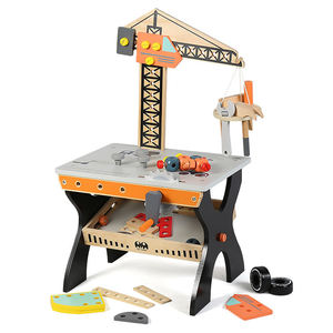 Table à outils de grue mécanique en bois, jouet d'établi, assemblage éducatif précoce, jouets en hêtre pour enfants - Product Image 3