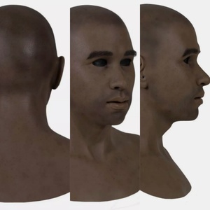 Masque de tête en silicone réaliste pour homme noir <span class=keywords><strong>africain</strong></span>, pour accessoires de cinéma et de té<span class=keywords><strong>l</strong></span>évision, doux, réutilisable, fait main - Product Image 2