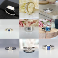 Bague de fiançailles pour homme, diamant cultivé en laboratoire HPHT certifié IGI, or blanc 18k 14k 10k, diamant rond certifié