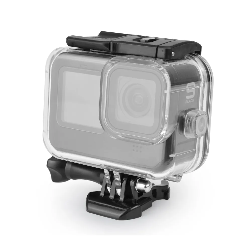 Goedkoopste Voor Go Pro Hero9/10/11/12 Zwart 60 Meter Waterdicht Onderwater Duiken Beschermende Behuizing Voor Gopro Hero 12 11 10 9