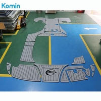 Revêtement de pont en teck synthétique en mousse EVA pour bateau marin, gravure CNC Komin